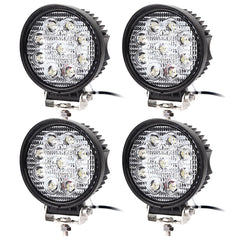 Sale 27W LED Scheinwerfer Eckig/Rund Arbeitsscheinwerfer mit 9 LEDs Rückfahrscheinwerfer