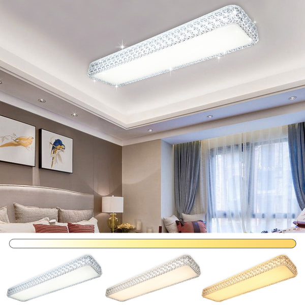 30W Farbwechsel LED Deckenleuchte Quadratisch Starlight-Effekt Kristall