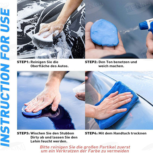 5X Reinigungsknete langlebig Neu Lackreinigung Knete für Auto