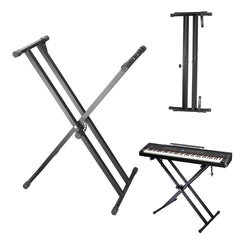 Keyboardständer Ständer doppelstrebig Piano Ständer X-Form höhenverstellbar klappbar
