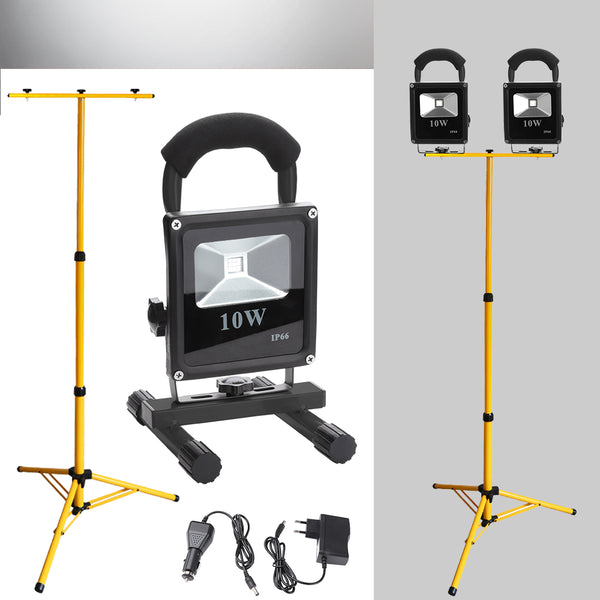 hengda-2x-10w-led-kaltweiss-schwarz-akku-strahler-mit-teleskop-stativ