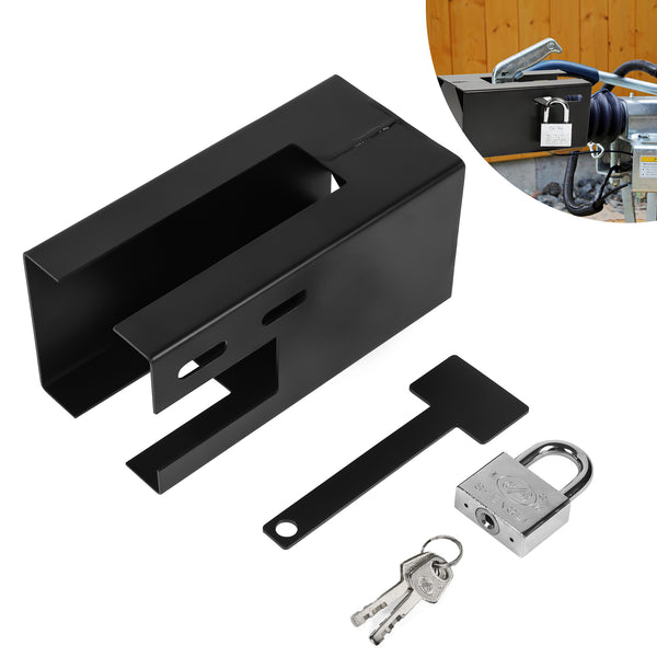Hengda Diebstahlsicherung Anhängerschloss Schloss Pkw Anhänger Wohnwagen Kastenschloss