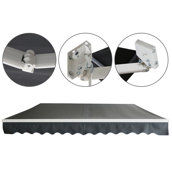 Halbe Kassettenmarkise 2.5 * 2M Dunkelgrau