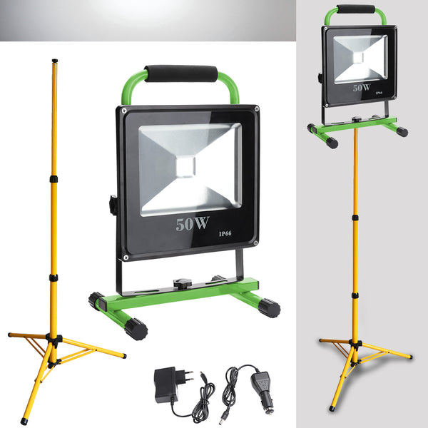 hengda-50w-led-kaltweiss-grun-akku-strahler-mit-teleskop-stativ