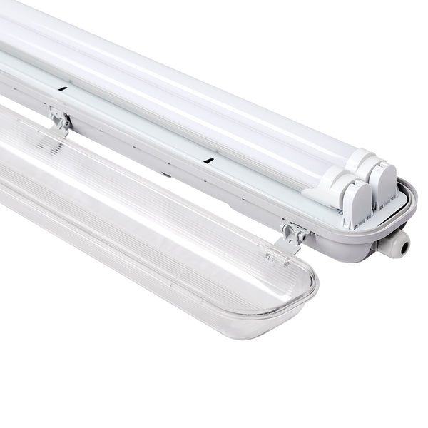9W LED Feuchtraumleuchte Kaltweiß 60CM Wannenleuchte Leuchtstoff lamp Wasserdicht  IP65 Werkstatt Beleuchtung ( 2 Stücke, G13 )