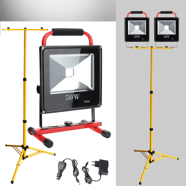 hengda-2x-50w-led-kaltweiss-rot-akku-strahler-mit-teleskop-stativ