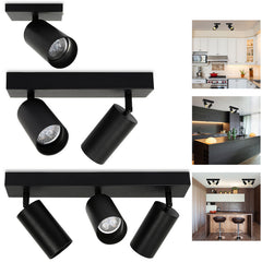 Hengda Deckenstrahler GU10 4W, Drehbar 350° Deckenleuchte Strahler, Warmweiß 1/2/3-flammig Deckenspot, Wandstrahler, Deckenlampe