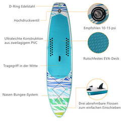 Hengda Surfboard SUP Stand Up Paddle Aufblasbar Paddling Paddelboard Sup 305-330cm