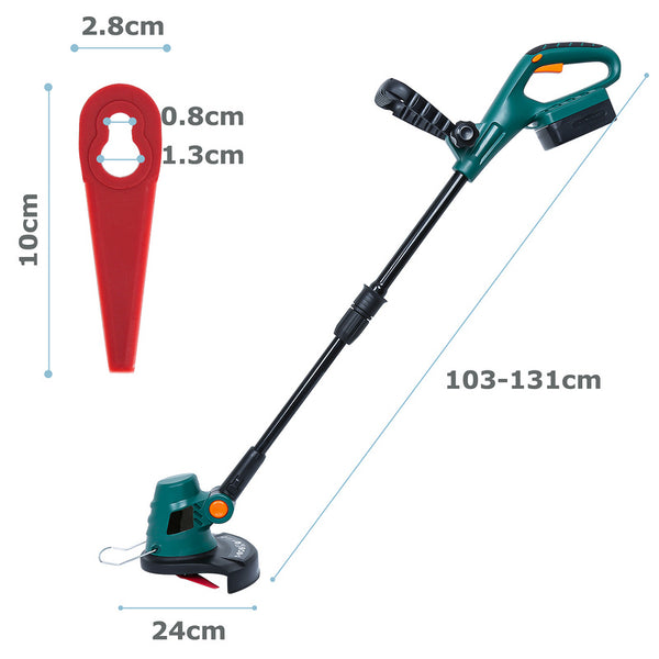 Hengda Akku Rasentrimmer ComfortCut Li-18/23R inkl. Akku 20V 2,0 Ah & Ladegerät GS. CE