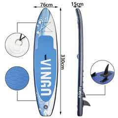 Hengda Surfboard Set SUP Board Kajak-Sitz Stand Up Paddle Fortgeschrittene 305-330cm