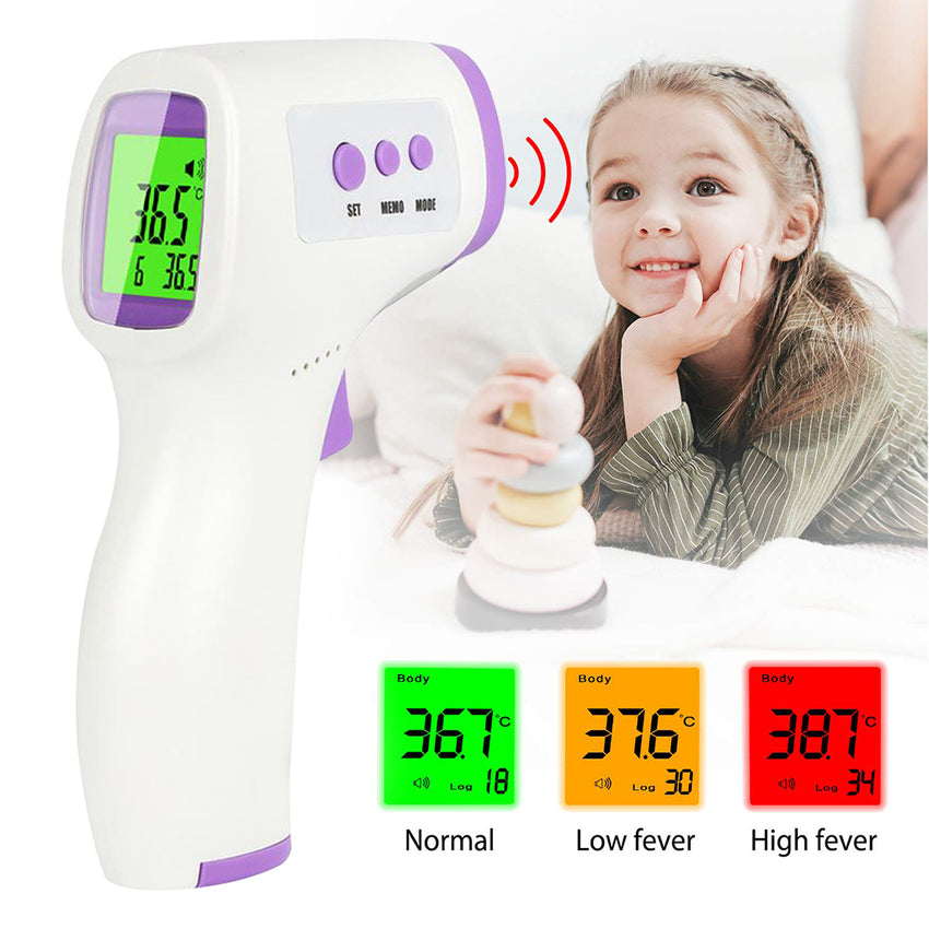 Hengda LCD Digital Infrarot Kontaktloses Forehead Temperaturmesser Stirn Baby Körper Nicht-Kontaktieren Fieber Digitales Thermometer