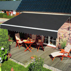 Halbe Kassettenmarkise 3.6*3M Dunkelgrau