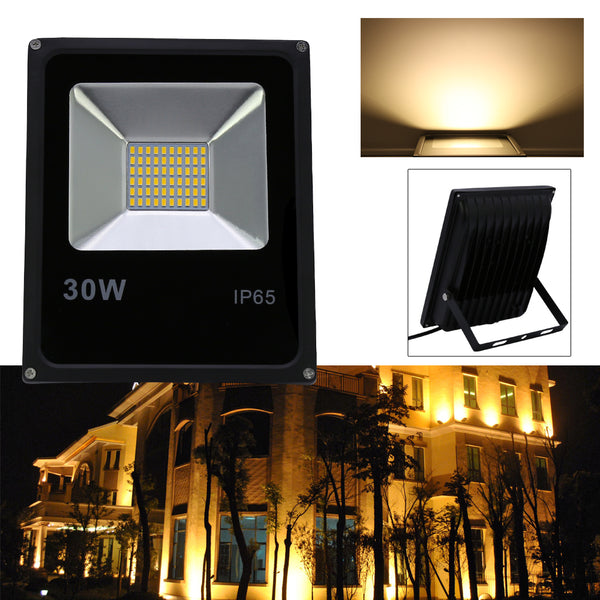Hengda® LED Strahler 30W Warmweiß Fluter Floodlight Flutlicht Außenbeleuchtung Wasserdicht IP65 Außenstrahler AC85 - 265V  Außenstrahler Außenleuchte Wandstrahler 