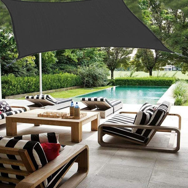 3x3 m/ 4x4 m Sonnensegel Anthrazit