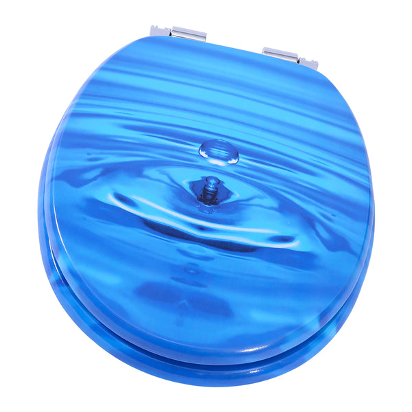 Toilettensitz mit Absenkautomatik Wassertröpfchen WC-Sitz