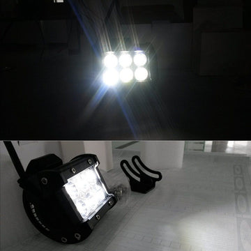 Hengda LED Arbeitsscheinwerfer, 4x 18W Scheinwerfer 12v für Auto