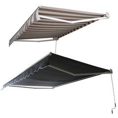 2.5*2M/ 3*2.5M/ 3.6*3M Halbe Kassettenmarkise Beige / Anthrazit