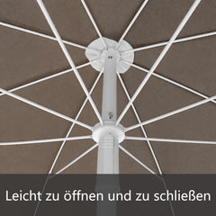 Sonnenschirm Rechteckig Anthrazit/ Beige