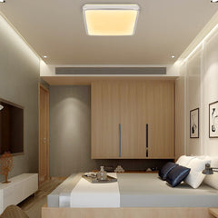 Online Shop Vingo 12W Alu-matt Eckige LED Deckenleuchte (Kaltweiß/Warmweiß)