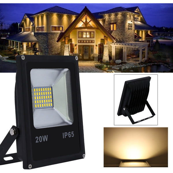 Hengda® LED Strahler 20W Warmweiß Fluter Floodlight Flutlicht Außenbeleuchtung Wasserdicht IP65 Außenstrahler AC85 - 265V  Außenstrahler Außenleuchte Wandstrahler 