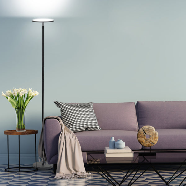 Hengda Smart RGB LED Stehleuchte Stehlampe WIFI APP Kompatibel mit Alexa/Google Rund