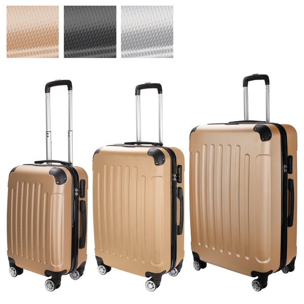 Tolletour 4 Rollen Trolley M-L-XL Handgepäck Hartschalenkoffer