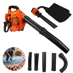 Hengda 4 Funktionen mit Fangsack 50L Elektro Laubsauger 3 in1 Funktion Bläser Sauger Motor