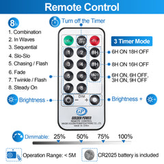 Hengda LED Lichterkette Aussen, 60m 600LEDs mit ferngesteuertem Timer, 8 Leuchtmode, IP44,Außenlichterkette Deko Beleuchtung Weihnachtsbeleuchtung für Weihnachten Halloween Hochzeit, Kaltes Weiß
