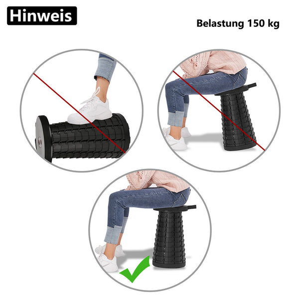 Hengda Tragbarer Klappstuhl Klapphocker Faltbar