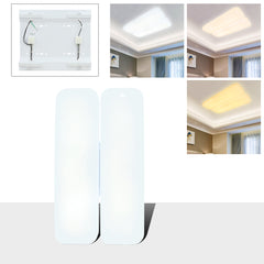 Online Shop Vingo 30W/60W 3in1 LED Deckenlampe Quadrat Starlight Effekt