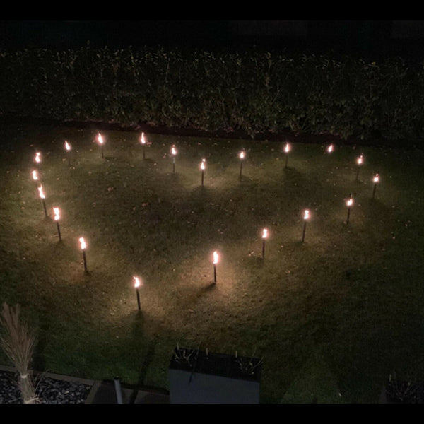 Hengda 1 Stück Fackeln Wachsfackel Gartenfackeln Handschutz Brennzeit 100 Min