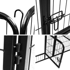 Freigehege Freilaufgehege Welpenauslauf Metall 80*60cm Welpen 16 Elemente