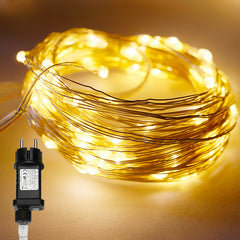 100-200 LEDs Drahtlichterkette Kupferdraht Lichterkette Weihnachtsbeleuchtung