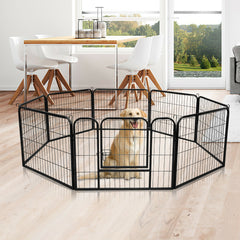 Freigehege Freilaufgehege Welpenauslauf Metall 80*60cm Welpen 16 Elemente