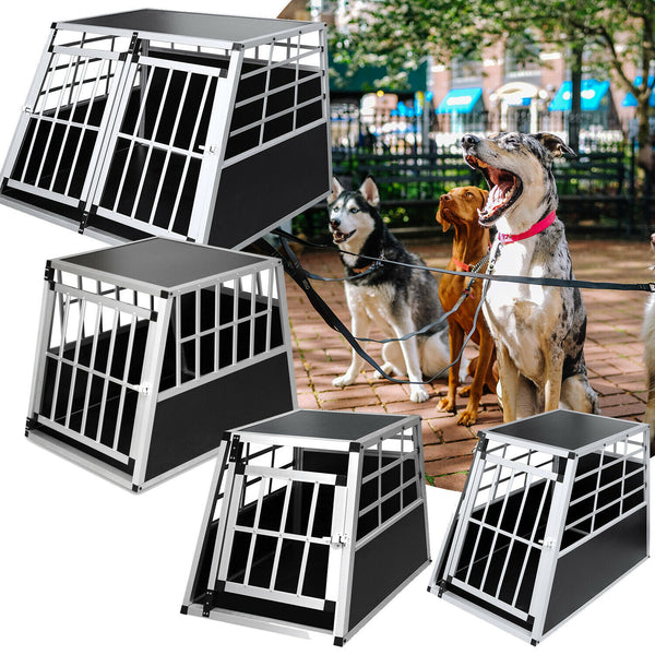 S/M/L/XL Hundetransportbox Hundebox Alu Transportbox Langlebig Kofferraumbox