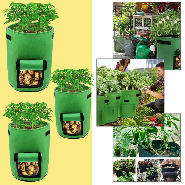 Grün Pflanzsack Tasche Kartoffel Pflanzbeutel Atmungsaktiv und wasserdurchlässig