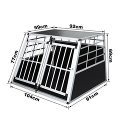 S/M/L/XL Hundetransportbox Hundebox Alu Transportbox Langlebig Kofferraumbox