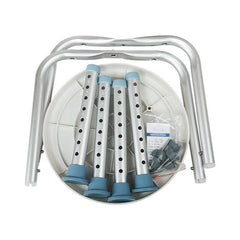 Verstellbar Duschhocker Duschstuhl 360°Drehbar Aluminium Badhocker